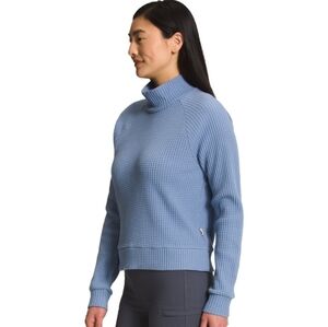 The North Face Long Sleeve Waffle Knit Mock Neck Sweater Sz M
